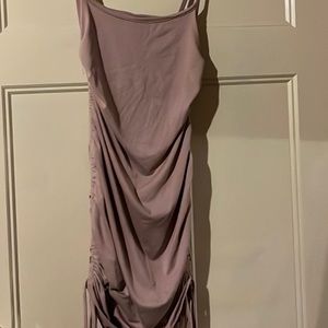 Medium, tanish dress